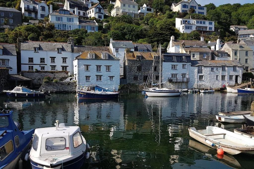 Bijou Coastal Apartment In Polperro With Hot Tub Onsite Parking Downhill Walk To Village Esterno foto