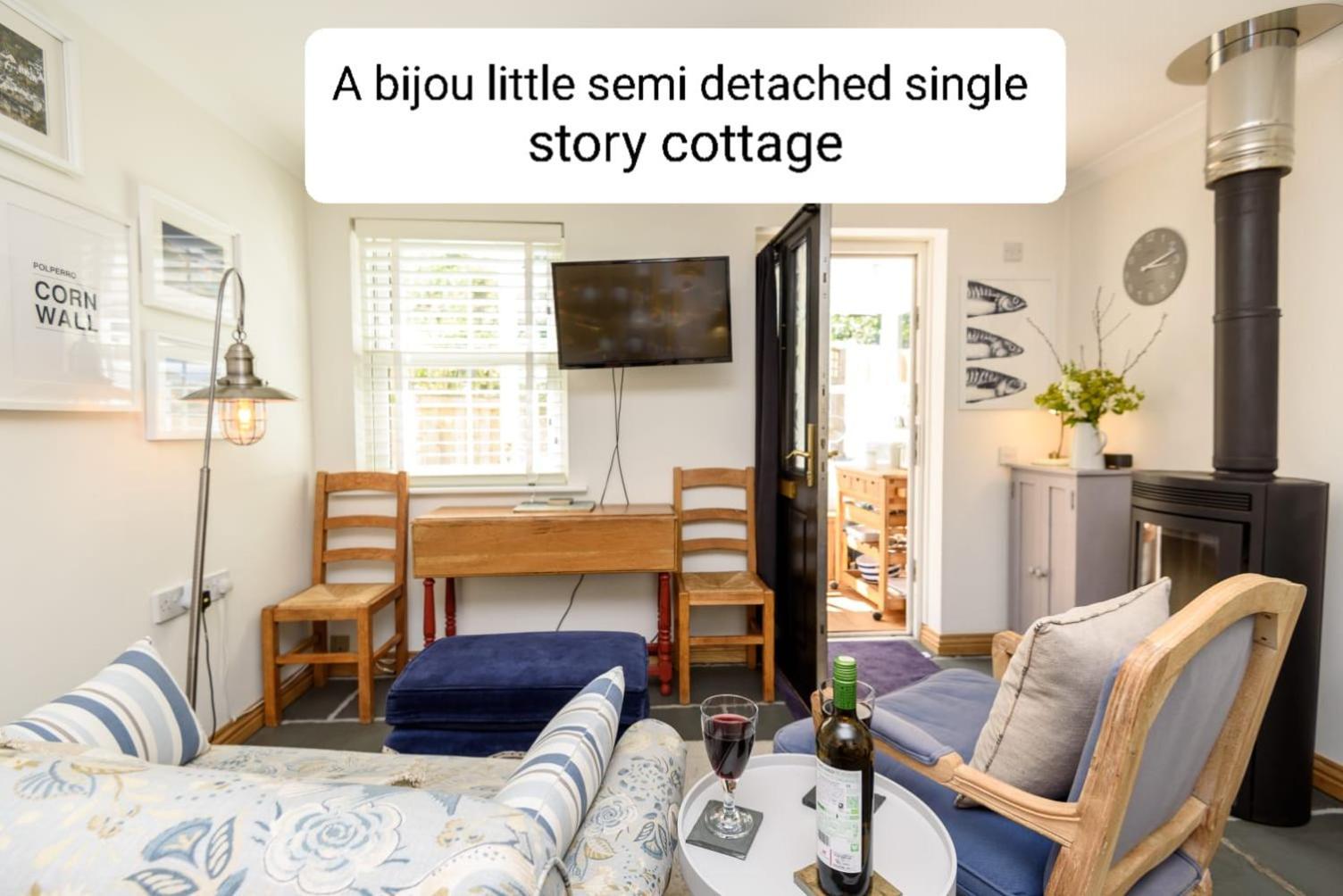 Bijou Coastal Apartment In Polperro With Hot Tub Onsite Parking Downhill Walk To Village Esterno foto