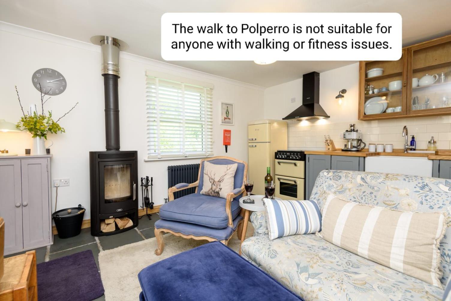 Bijou Coastal Apartment In Polperro With Hot Tub Onsite Parking Downhill Walk To Village Esterno foto